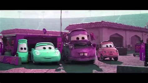 CARS 3 CRASH SCENE IN LUIG GROUP YouTube