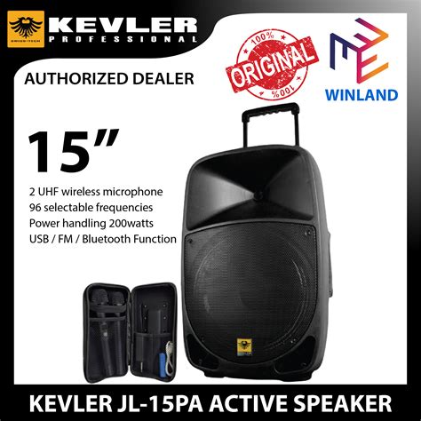 KEVLER By Winland 15 Inch 2 Way Active Portable Speaker System JL