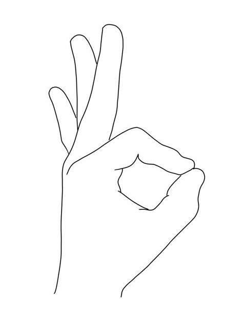 Ok Hand Symbol Svgdigital Download Etsy