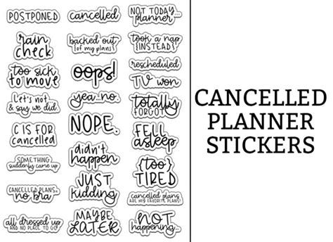 Planner Printable Stickers - Free Printable Planner Stickers