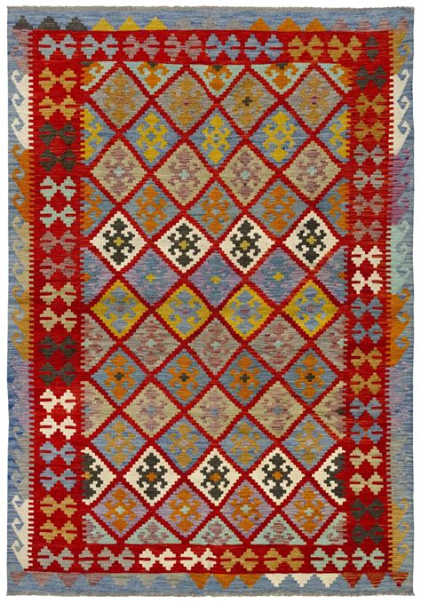 Alfombra Lana Kilim Herat Multicolor Rectangular 170x240cm Leroy Merlin