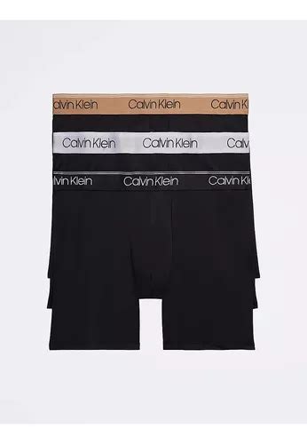 Boxer Calzon Calvin Klein 100 Microfibra Ropa Int 3 Piez Envío gratis