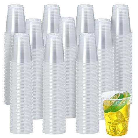 500 Pack Clear Plastic Cups Clear Plastic Cups Tumblers Cold Party Drinking Cups Disposable