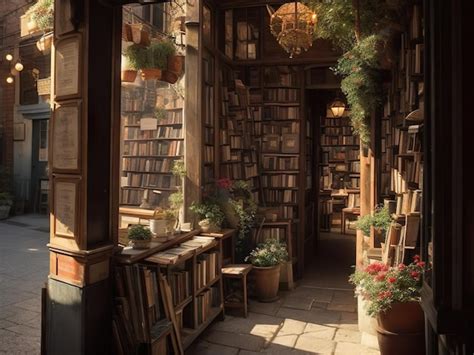 Premium Photo | Journey to the Past Exploring a Cozy Vintage Bookstore ...