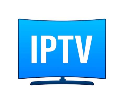 Badge Iptv Icône Logo Illustration Vecteur Premium