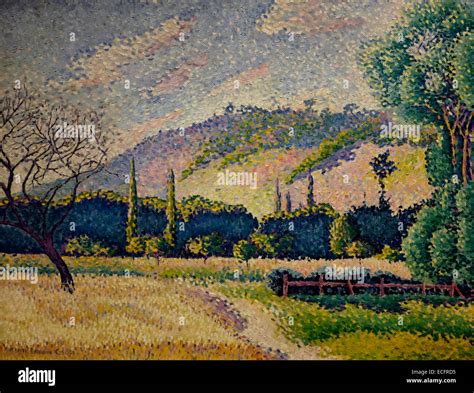 Landscape Circa Henri Edmond Cross Stock Photo Alamy