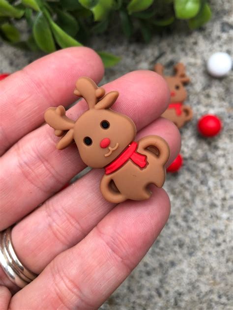 Reindeer Silicone Focal Beads Focal Beads Beadable Pen Etsy