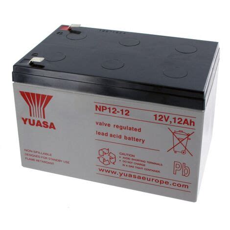 Batterie Plomb Yuasa 12V 12Ah NP12 12