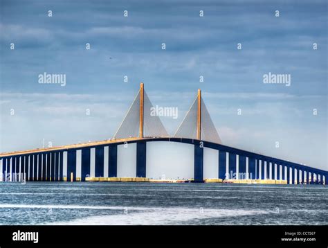 Sunshine Skyway In St Petersburg Florida Stock Photo Alamy