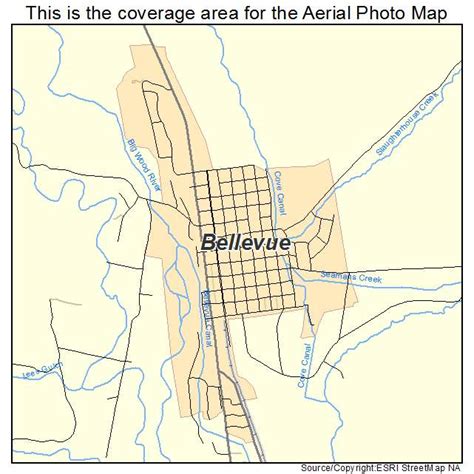 Aerial Photography Map of Bellevue, ID Idaho