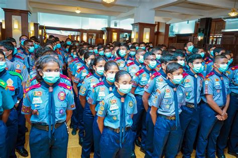 Handing Over National Flag To Sri Lanka Contingent To World Scout