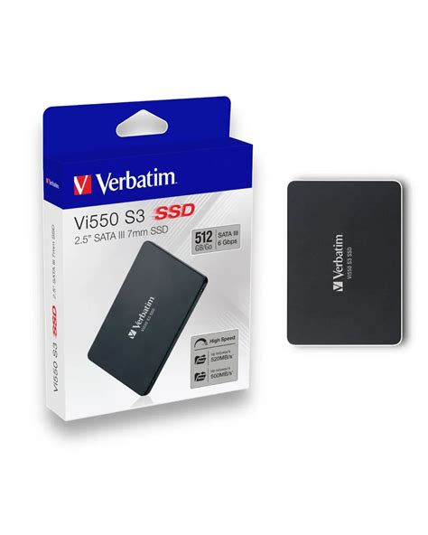 Disco Duro SSD Interno VERBATIM 512Gb Slim Vi550 S3 512GB Luegopago