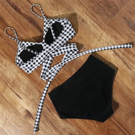 Verf Hrerisches High Waist Bikini Set Zweiteilige Badebekleidung