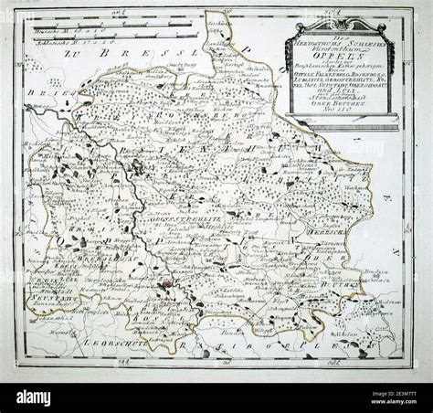 Map Of Silesia In 1791 By Reilly 110 Stock Photo Alamy