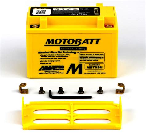 MBTX9U MOTOBATT Quadflex AGM Bike Battery 12V 10Ah