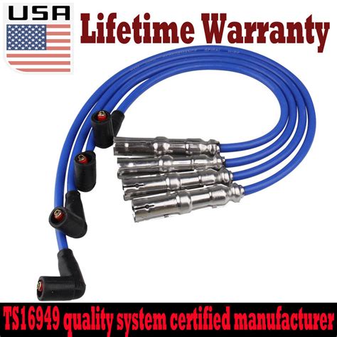 Top 9mm Spark Plug Wires Set For Vw Beetle Bora Golf Gti Jetta 20l Sohc 27588 Ebay