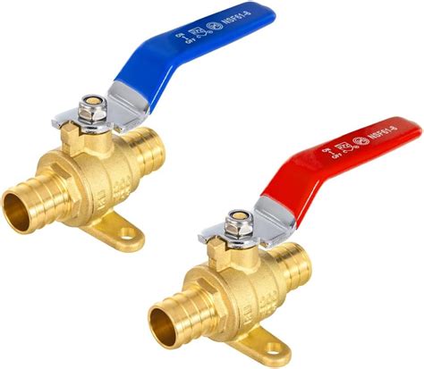 Amazon 2 Pack EFIELD 3 4 Inch Crimp Pex Brass Full Port Shut Off