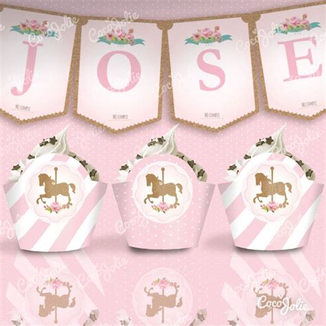 Kit Imprimible Carrousel Personalizable