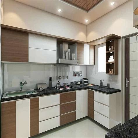 Modern L Shaped Wooden Modular Kitchen Base Mounted At Rs 1350 Sq Ft