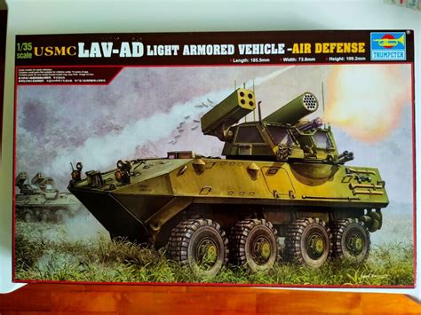 Trumpeter 1 35 USMC LAV AD Light Armored Vehicle Air Defense Hobbies