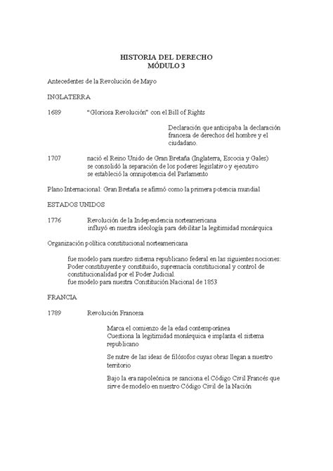 Historia DEL Derecho Resumen HISTORIA DEL DERECHO MÓDULO 3