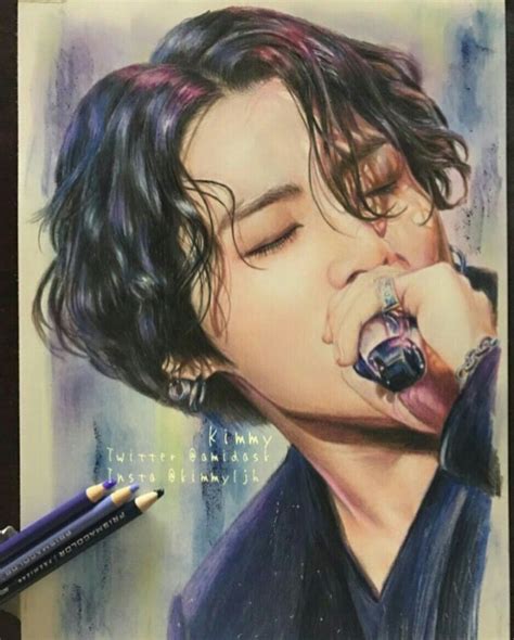 Kpop Drawings Anime Drawings Sketches Realistic Drawings Cool Art