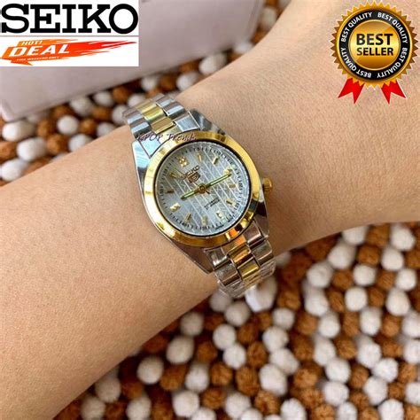 Seiko 5 Automatic 21 Jewels Silver Dial Two Tone Stainless Steel Watch