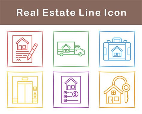 Real Estate Vector Icon Set 21505926 Vector Art At Vecteezy