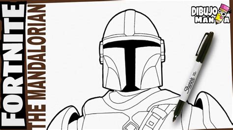 Como Dibujar A The Mandalorian De Fortnite Paso A Paso How To Draw