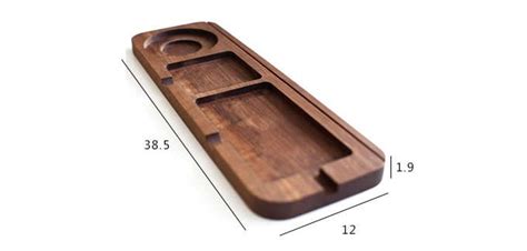 Black Walnut Wooden Multi Function Desktop Organizer Artofit