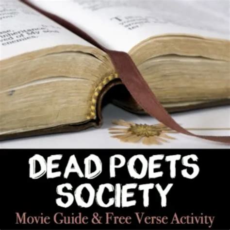 Dead Poets Society Movie Guide & Free Verse Activity