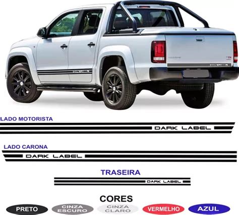 Faixa Lateral Vw Amarok Ultimate Cabine Dupla Acessorios Kit