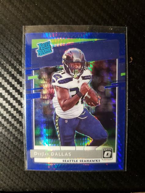 2020 Panini Donruss Optic DeeJay Dallas Blue Hyper 195 Rated Rookie EBay