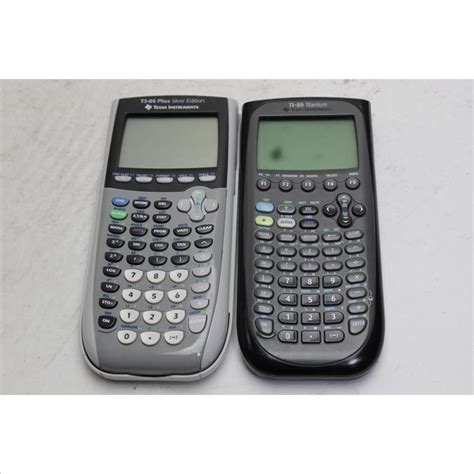 Texas Instruments Ti 84 Plus Silver Ti 89 Titanium Calculators 2