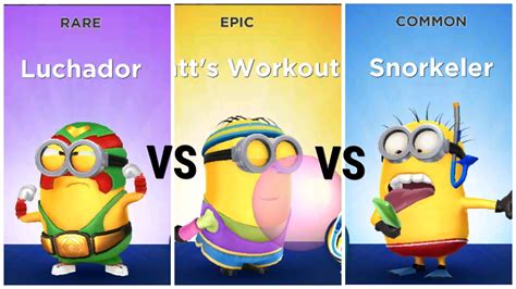 Minion Rush Luchador Vs Bratt S Workout Vs Snorkeler Youtube