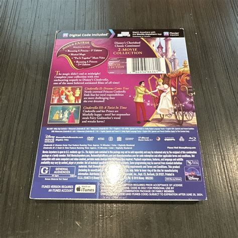 Disney Cinderella Ii And Iii Dmc Blu Ray Dvd Digital Code 2 And 3 For Sale Online Ebay