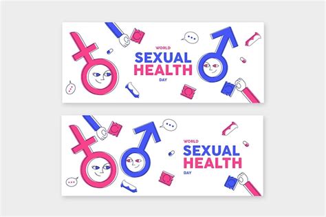 Free Vector Hand Drawn World Sexual Health Day Banners