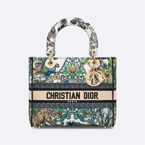 92 Christian Dior Medium Lady D Lite Bag Golden