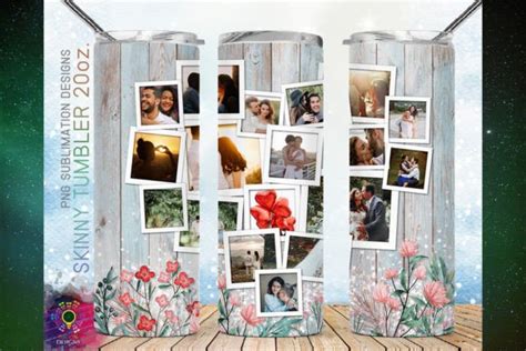 Heart Polaroid Memorial Photo Tumbler Graphic By Micon Designs