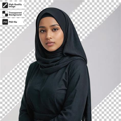 Premium PSD Psd Portrait Of A Woman With Hijab Arabic Woman