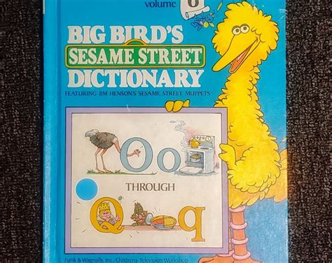 Big Bird S Sesame Street Dictionary Vintage Sesame Street Book