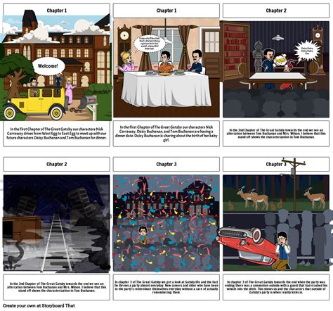 The Great Gatsby Storyboard Adrian Maddox Storyboard