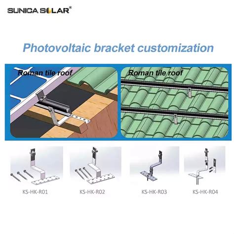 Aluminum Sus Solar Panel Bracket Dual Axis Solar Tracker Roller