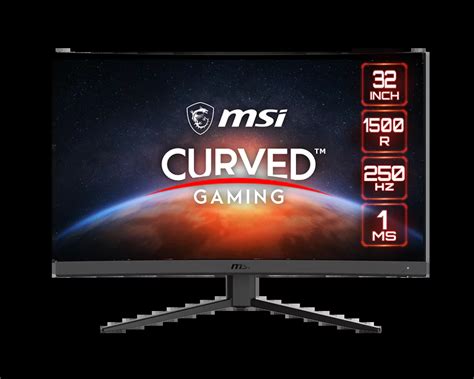 MSI G32C4X 32" VA 1920x1080 FHD 250Hz Curved Gaming Monitor | Bermor ...