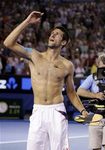 Novak Djokovic Wins Second Australian Open Celebrates By Ripping Shirt