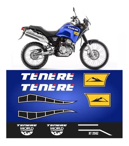 Kit De Adesivos Compat Vel Yamaha Tenere Xt Xt Z