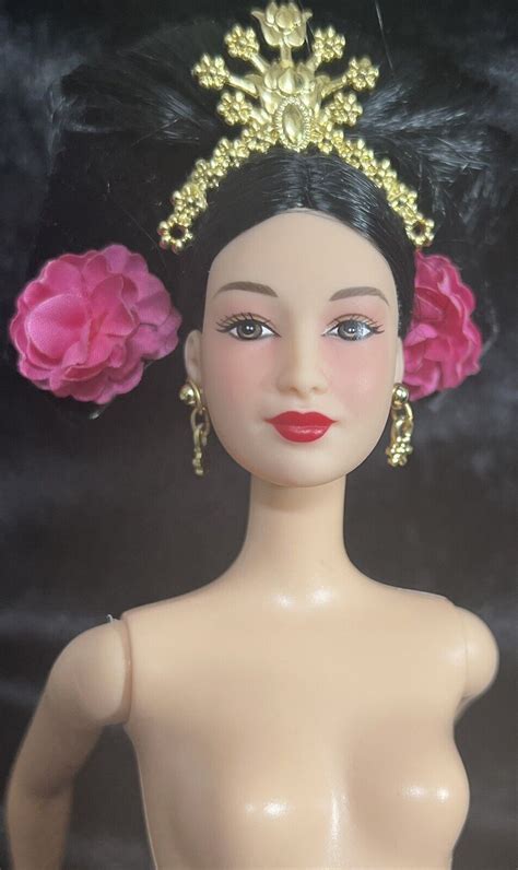 Black Hair Mattel Barbie Doll Knees Bend Nude For Ooak D Ebay