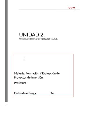 A6 ACTIVIDAD 6 Universidad Del Valle de México Materia