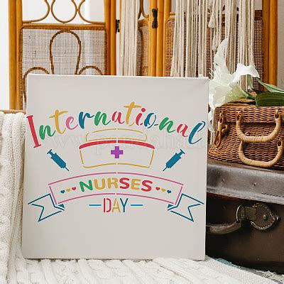 Wholesale FINGERINSPIRE International Nurses Day Stencils 29 7x21cm