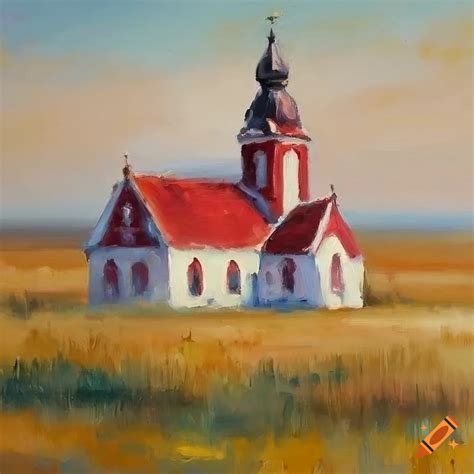 Oil Painting Of A Foggy Renaissance Church On Craiyon